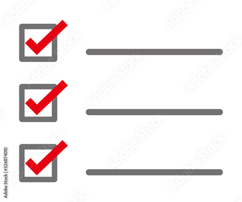 isolated vector illustration of checklist