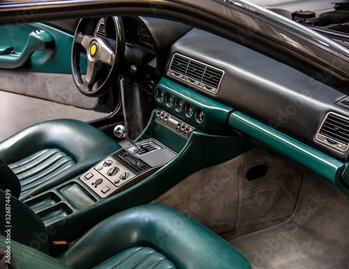 Картината върху платно interior of a exotic car