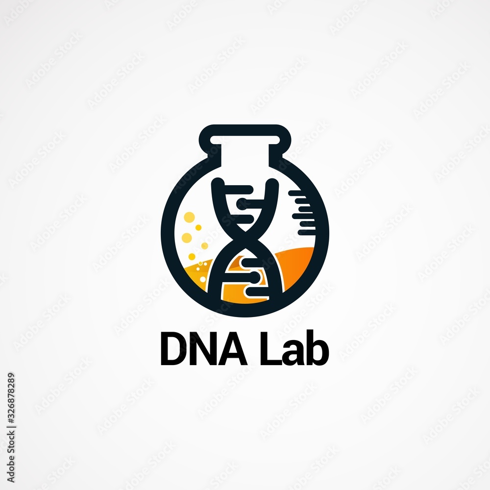 DNA logo vector concept, icon, element, and template for company DNA logo vector concept, icon, element, and template for company