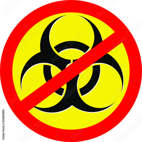 biohazard icon isolated on white