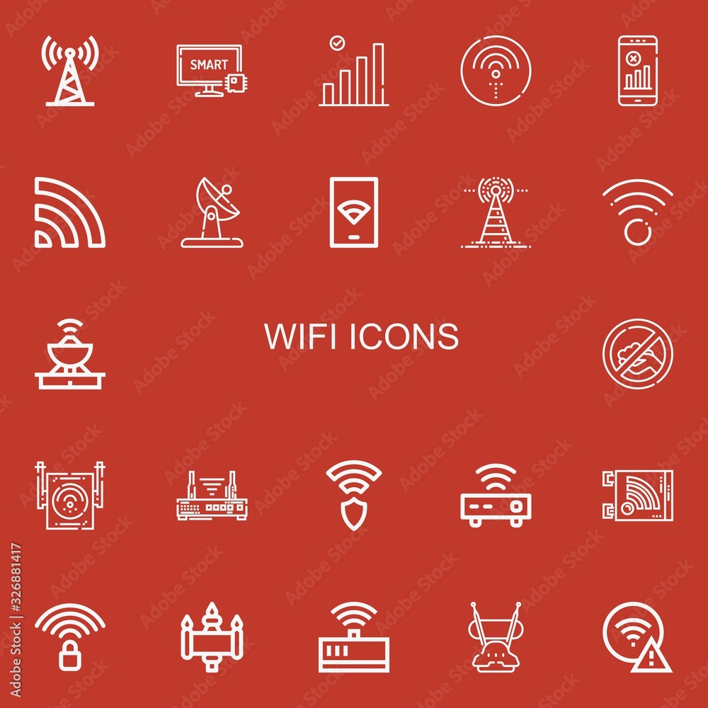 Editable 22 wifi icons for web and mobile Editable 22 wifi icons for web and mobile
