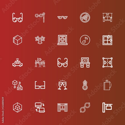 Editable 25 reflection icons for web and mobile