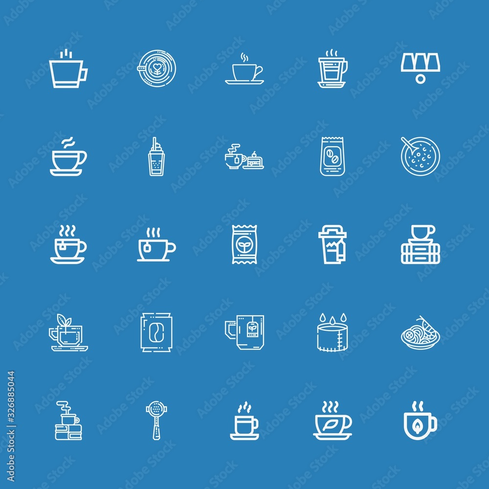 Editable 25 bean icons for web and mobile Editable 25 bean icons for web and mobile