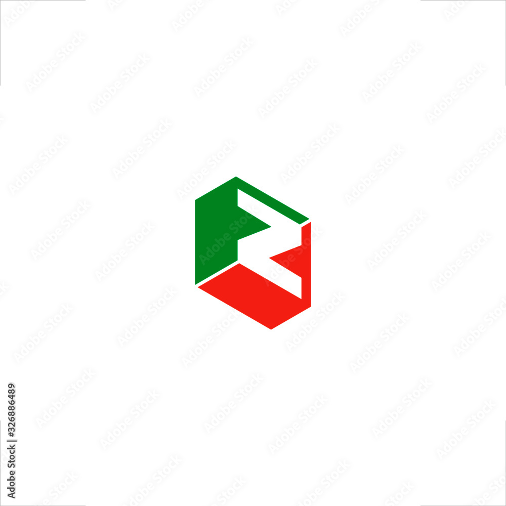 Z letter logo initial design cube Z letter logo initial design cube