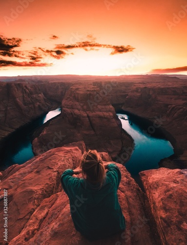Fotografia, Obraz Sunset in the grand canyon Arizona