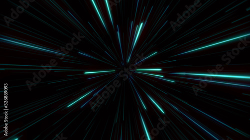 Abstract Hyperspeed illustration overlay motion background , digital future technology graphic