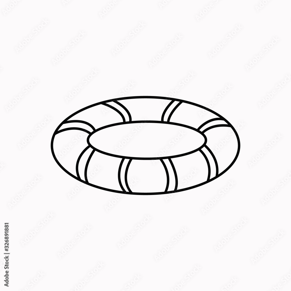 Lifebuoy doodle icon. Drawing by hand. Coloring book. Vector illustration. Lifebuoy doodle icon. Drawing by hand. Coloring book. Vector illustration.