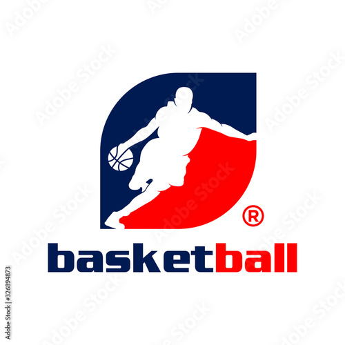 basketball sports logo design