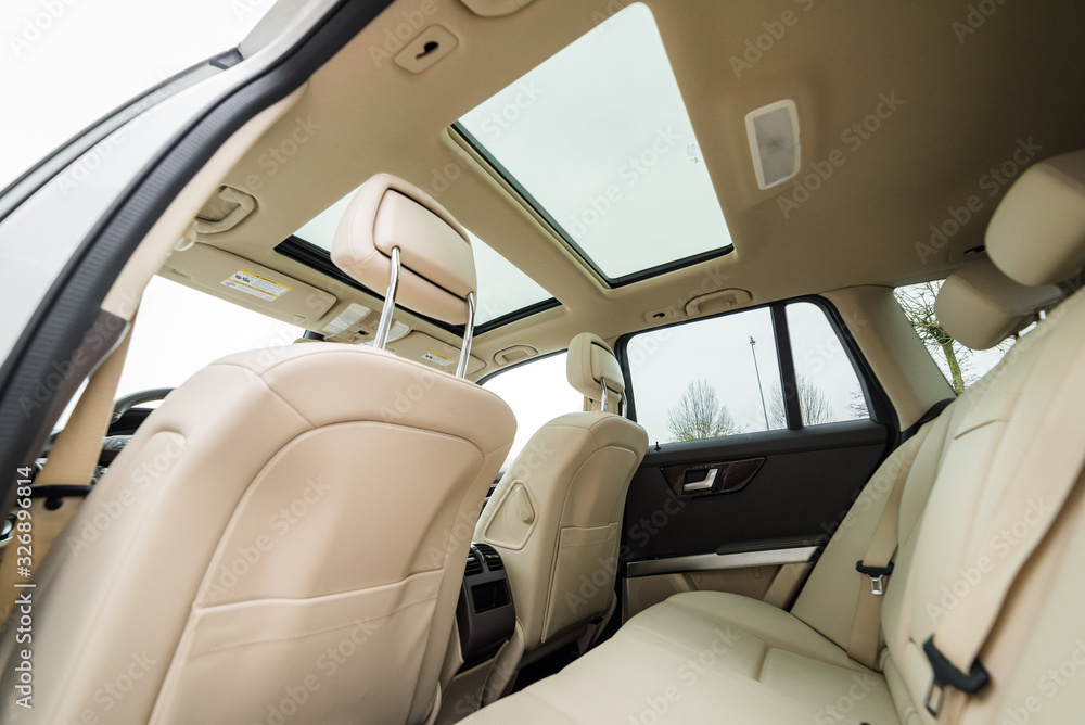 interior of a car, panorama