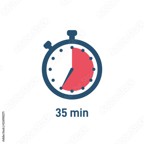 Set of sport stopwatch icons showing time