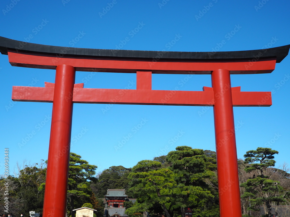 TSURUGAOKA HACHIMANGU in kamakura, JAPAN TSURUGAOKA HACHIMANGU in kamakura, JAPAN