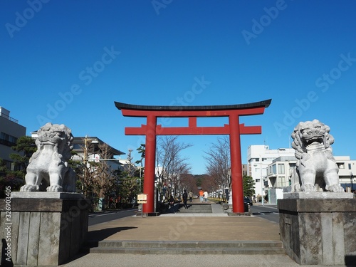 Photography TSURUGAOKA HACHIMANGU in kamakura, JAPAN