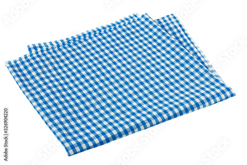 Placemat, Scotch pattern, blue-white on white background
