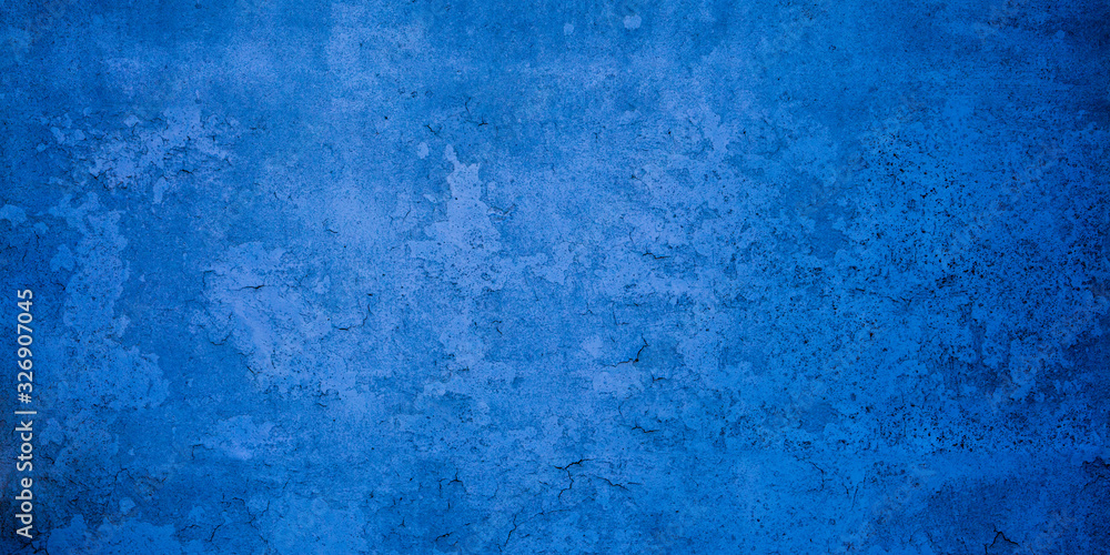 blue cement background horizontal texture blank concrete wall