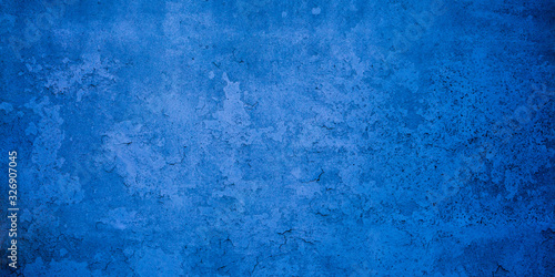 blue cement background horizontal texture blank concrete wall