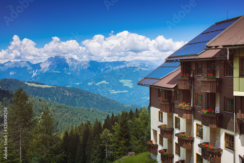 hotel in mountains - eurpa landscape photo