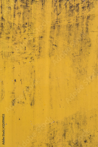Abstract yellow cement wall