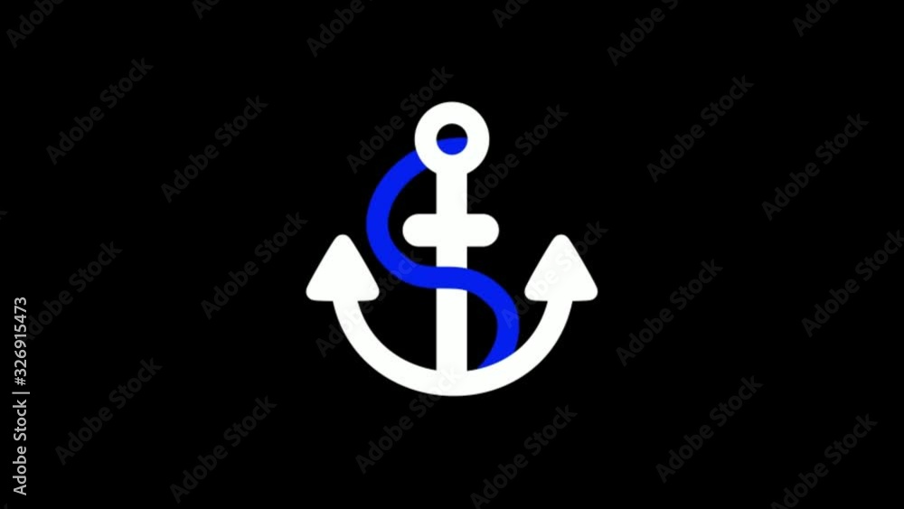 animation of a ship anchor for the blue sea animation of a ship anchor for the blue sea
