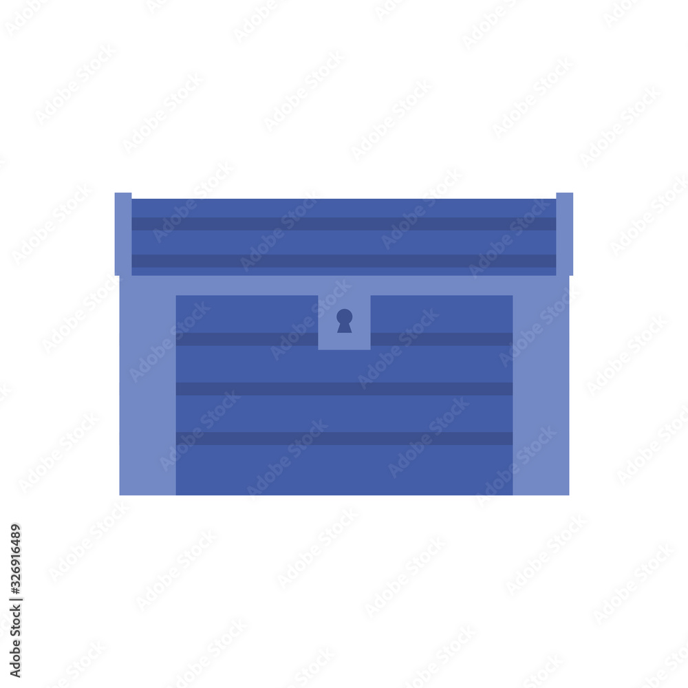 Isolated treasure chest line style icon vector design Isolated treasure chest line style icon vector design