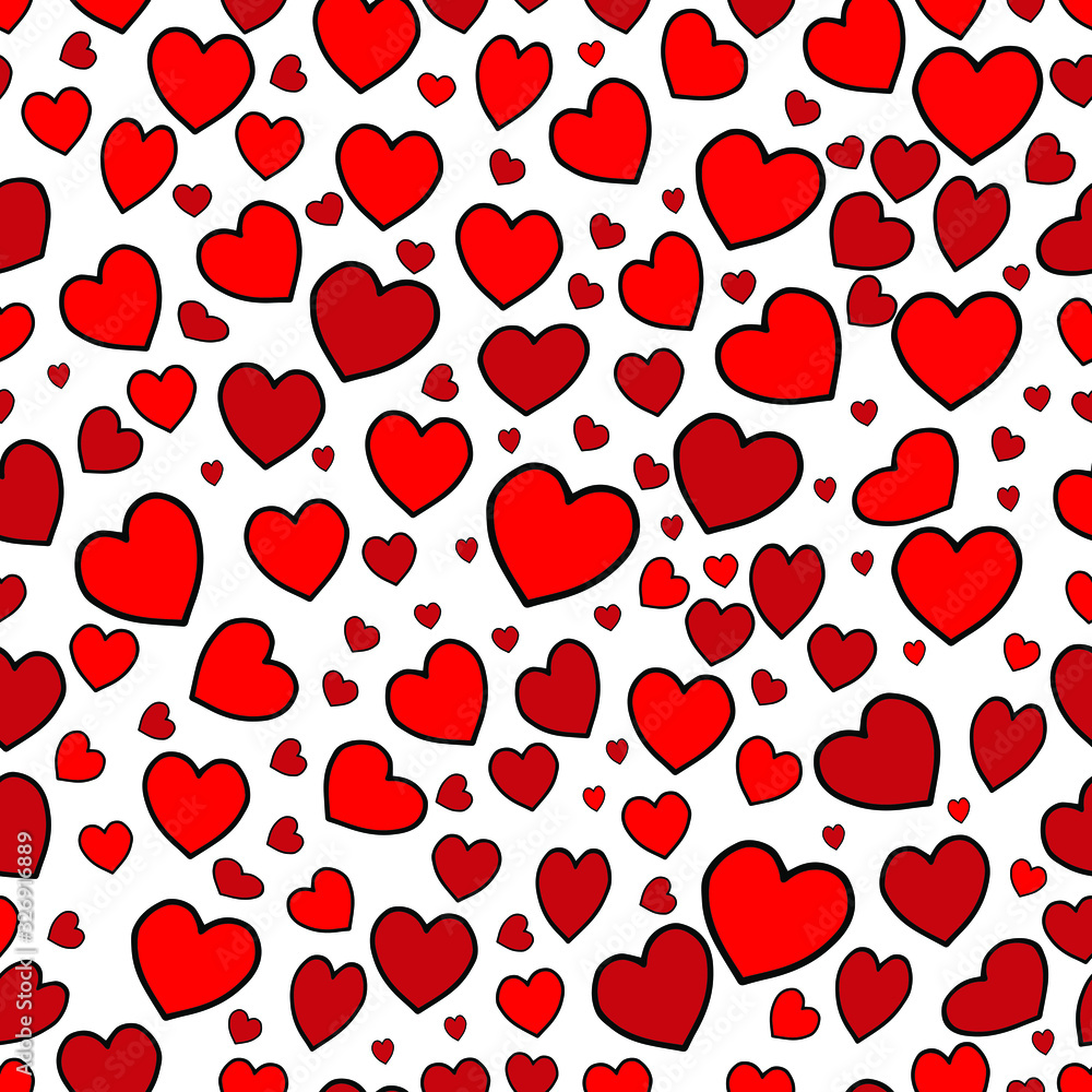 red hearts seamless pattern red hearts seamless pattern
