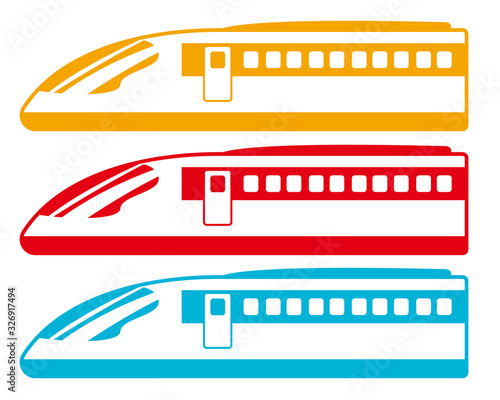 新幹線　電車　列車　鉄道　アイコン