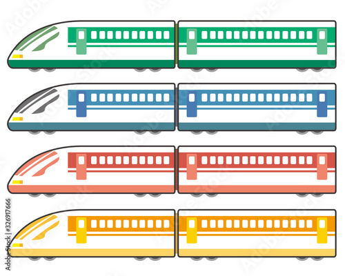 新幹線　電車　列車　鉄道　アイコン