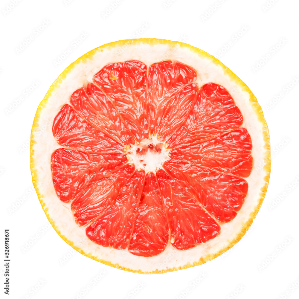grapefruit halves on a white table without a background square orientation grapefruit halves on a white table without a background square orientation