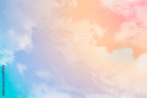 cloud background with a pastel colour