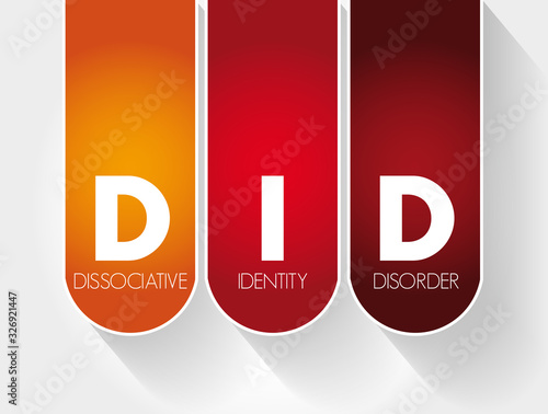 DID - Dissociative Identity Disorder acronym, medical concept background