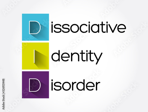DID - Dissociative Identity Disorder acronym, medical concept background