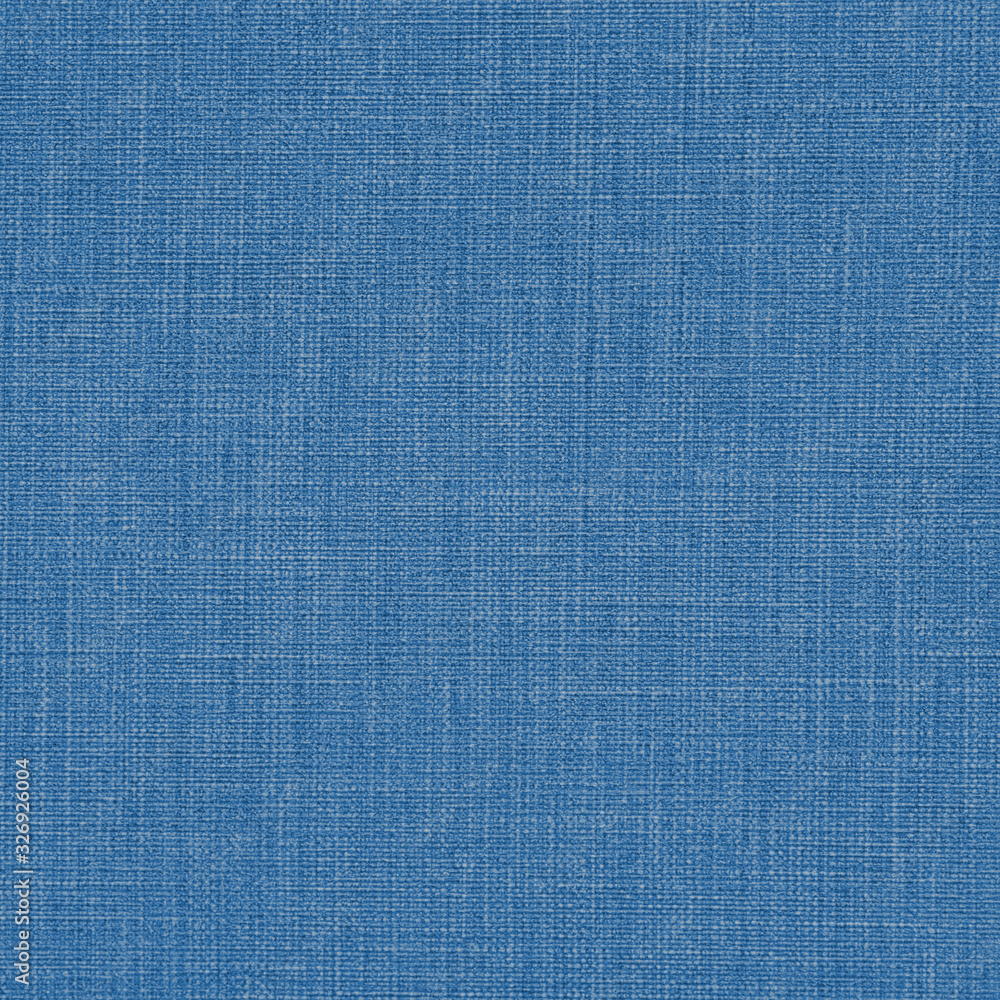 Fototapeta premium Blue natural cotton linen textile texture background square