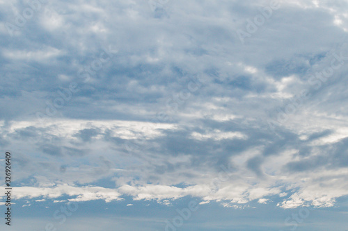 Fototapeta Naklejka Na Ścianę i Meble -  Frowning clouds in the evening sky
