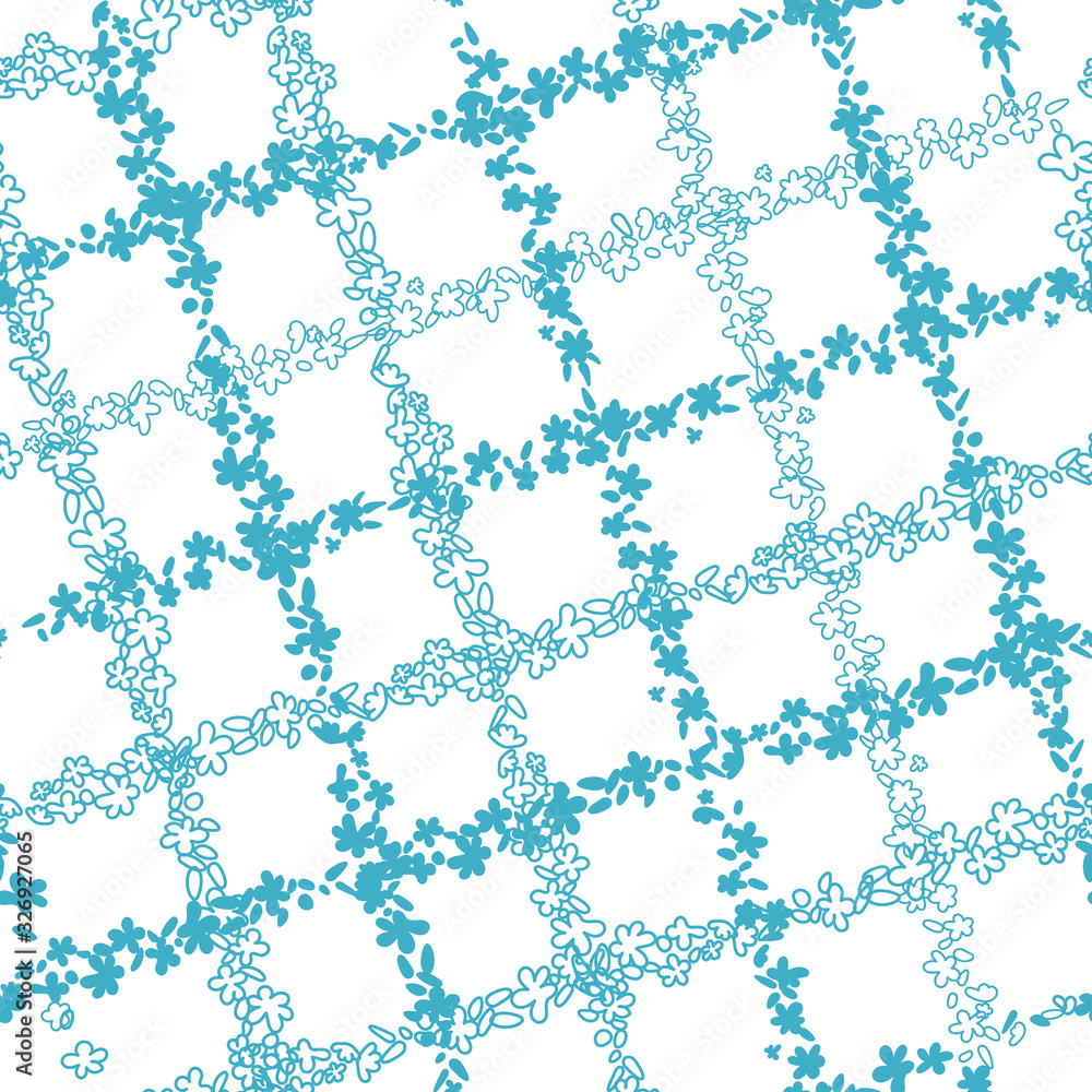 Floral vector seamless pattern. Simple stylized flowers background. Floral vector seamless pattern. Simple stylized flowers background.