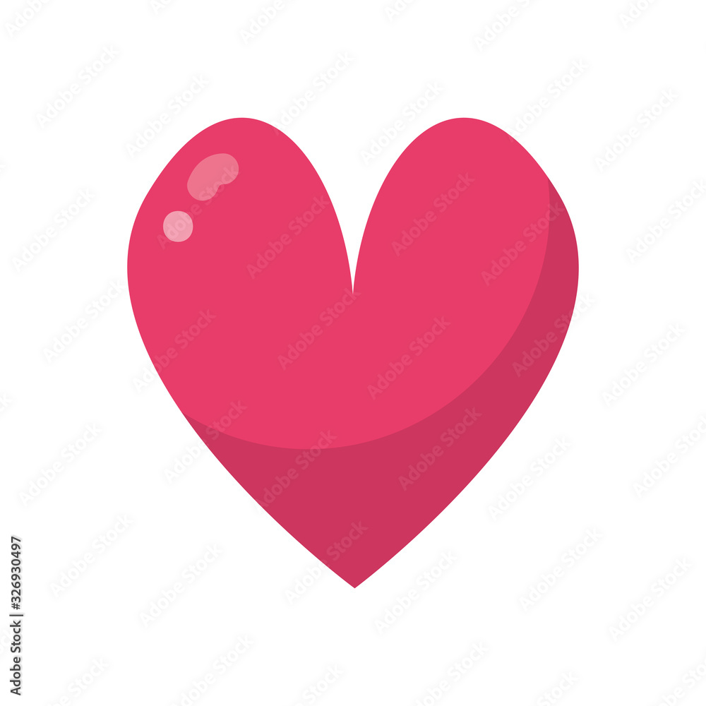 Isolated heart line style icon vector design