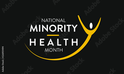 Vector illustration on the theme of National Minority health awareness month of April.