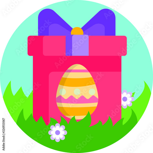 Ester spring icons vector illustration holidays