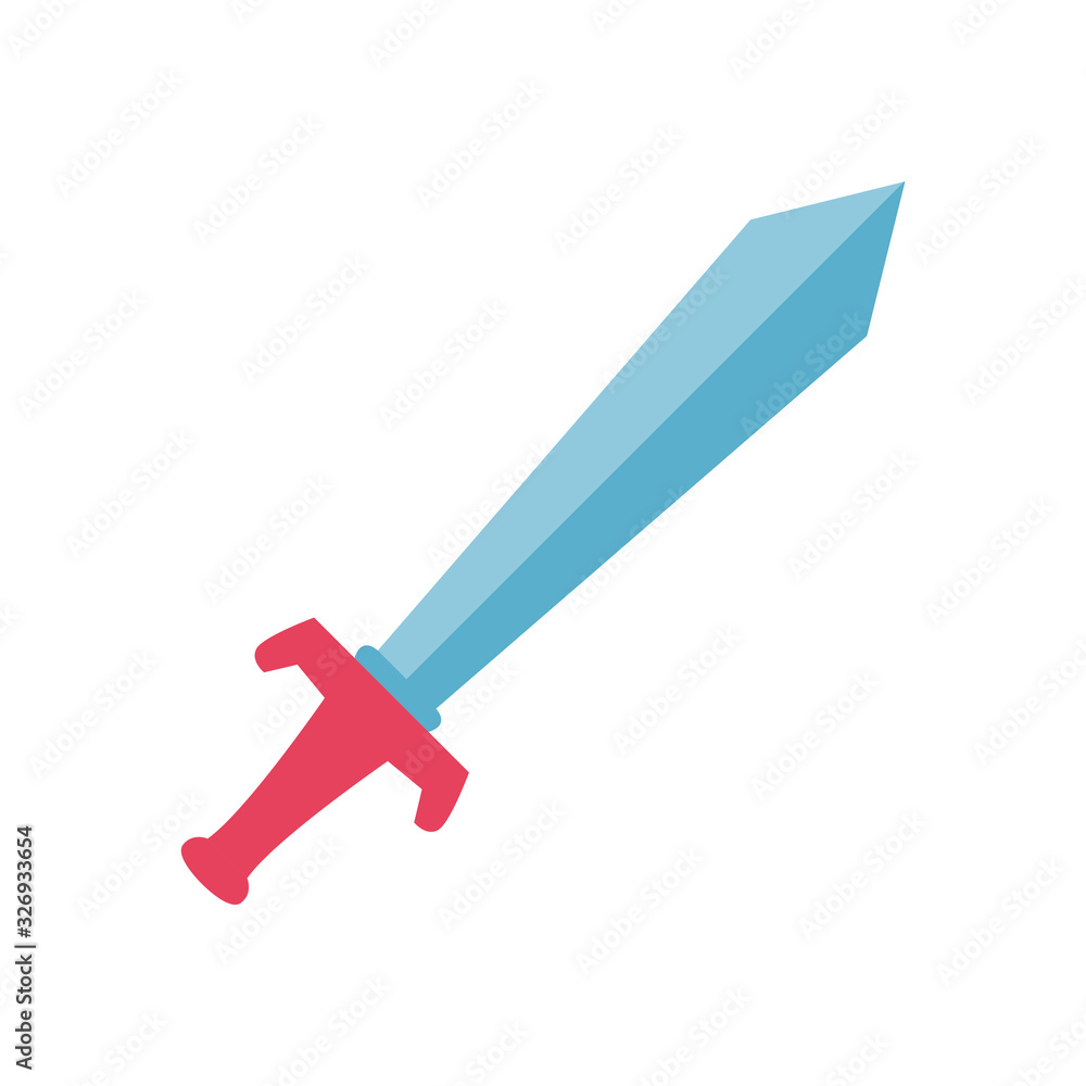 Isolated sword line style icon vector design Isolated sword line style icon vector design