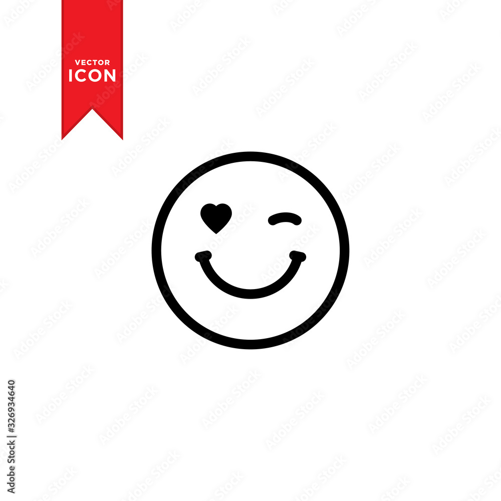 Smile face emoticon icon vector. Flat design style on trendy icon. Smile face emoticon icon vector. Flat design style on trendy icon.