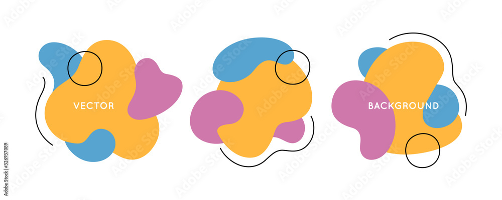 Abstract Vector Backgrounds in Trendy Minimal Style with Copy Space for Text. Design Templates Abstract Vector Backgrounds in Trendy Minimal Style with Copy Space for Text. Design Templates
