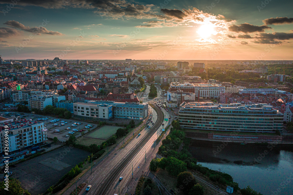 Poznań z lotu ptaka