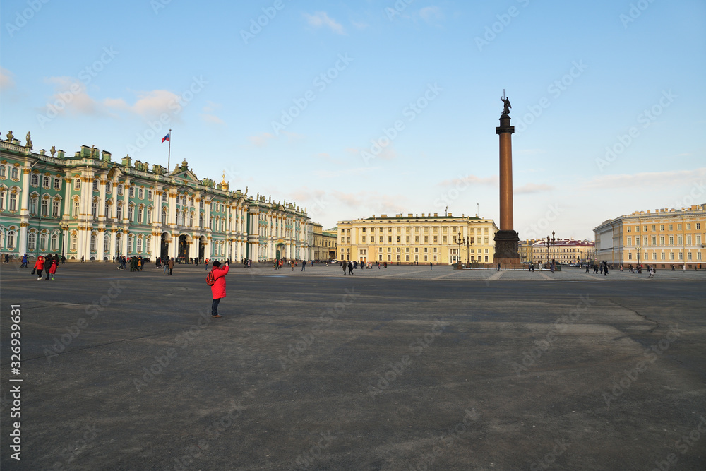 Winter Palace and Hermitage Museum. Saint Petersburg. Russia.