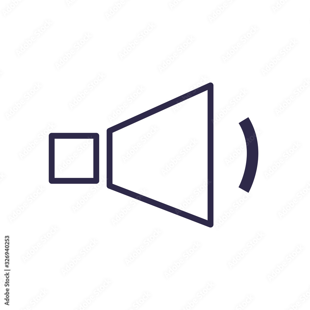 Isolated volume fill style icon vector design Isolated volume fill style icon vector design