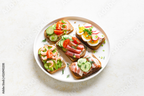 Open faced sandwiches © voltan