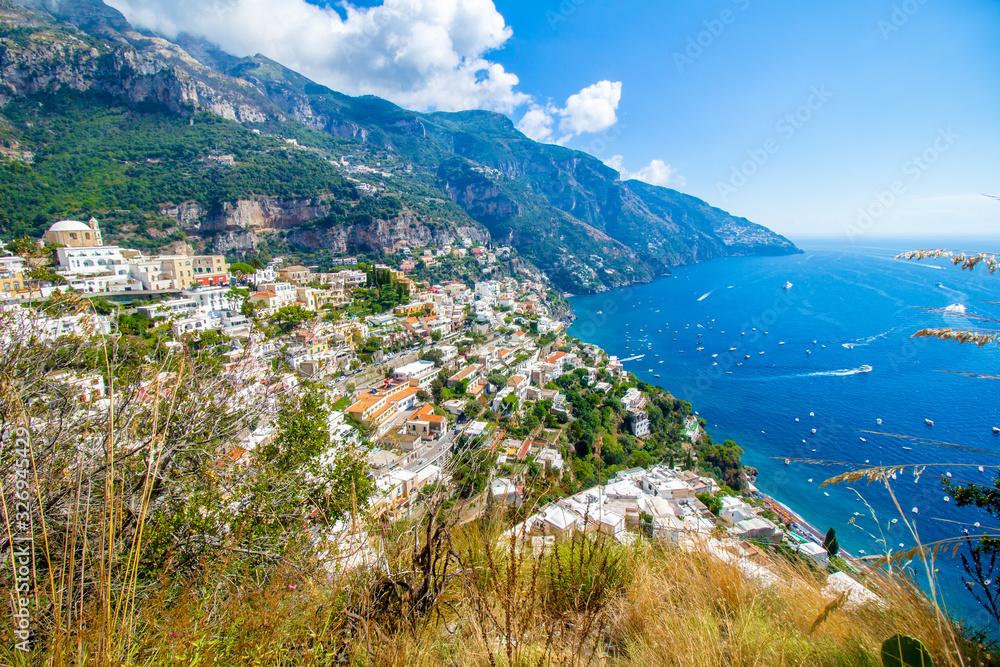 View of Positano in the Amalfi Coast, Italy