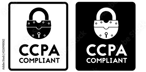CCPA, California Consumer Privacy Act compliant sign