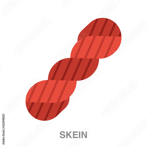 skein flat icon on white transparent background. You can be used black ant icon for several purposes.	