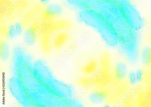 Watercolor paper background. Abstract Painted Illustration. Brush stroked painting.