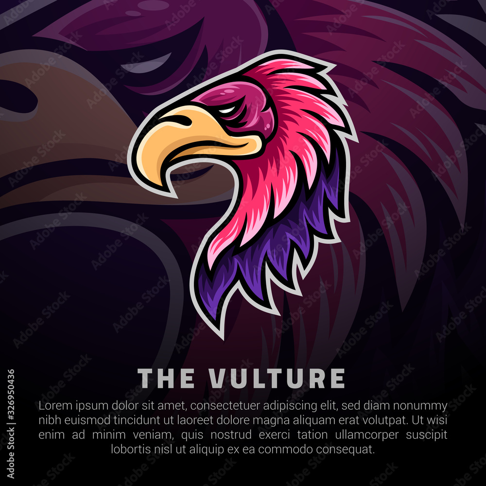 Obraz premium The Vulture head logo