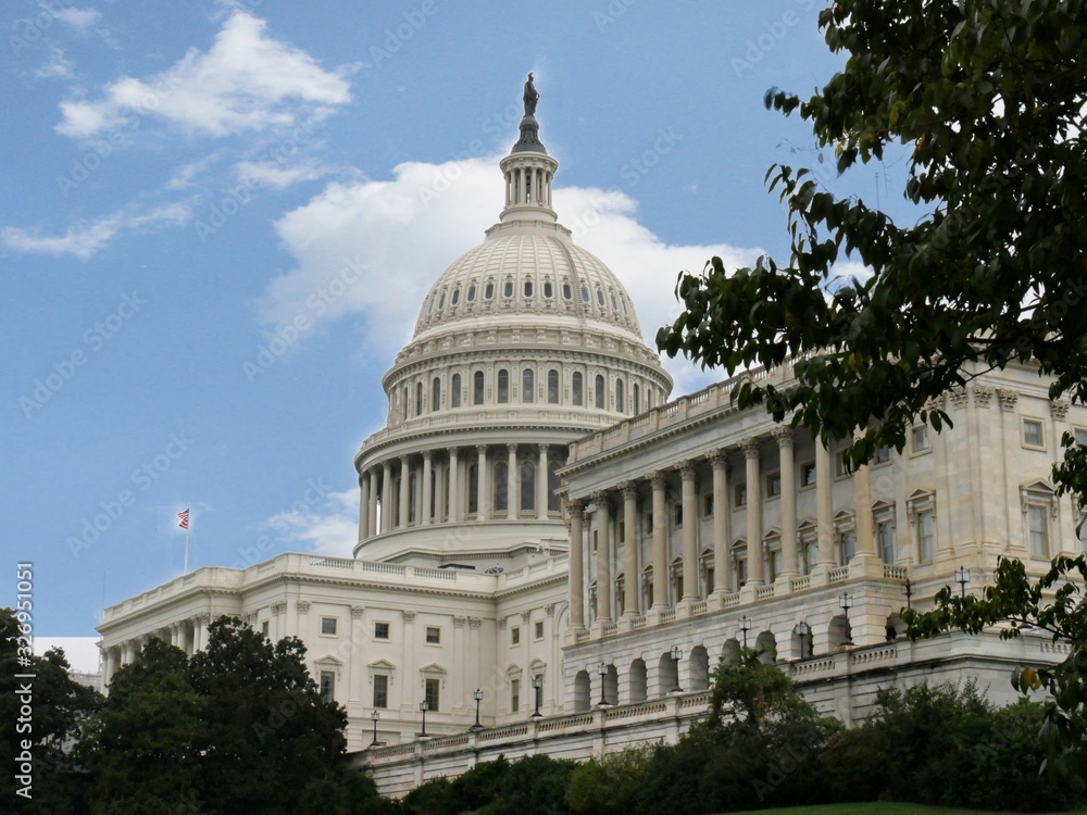 The United States Capitol Building in Washington, D.C., the home of the US Congress and the seat of the legislative branch of the U.S. federal government.