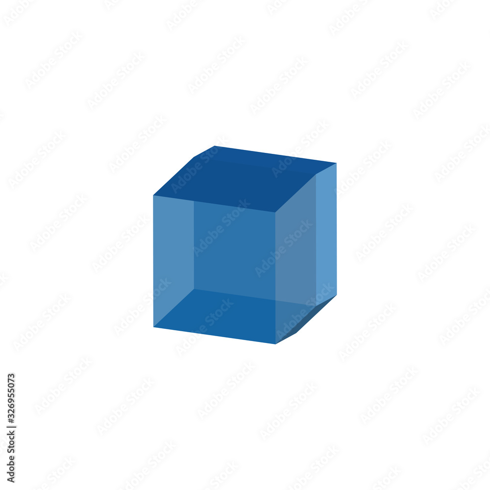 3D cube icon. Building symbol. Logo design element 3D cube icon. Building symbol. Logo design element